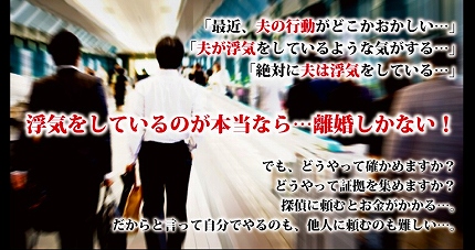 浮気調査ファイナルテクニックで夫の浮気の証拠をつかむ 離婚最終兵器の効果